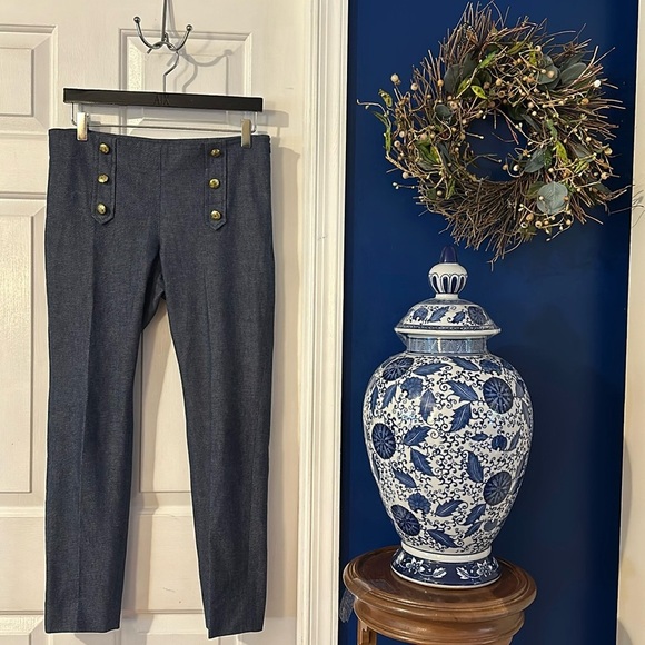 Women’s Banana Republic SLOAN SKINNY-FIT SAILOR ANKLE PANT Size 4 - Picture 2 of 10